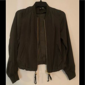 H&M satin bomber jacket